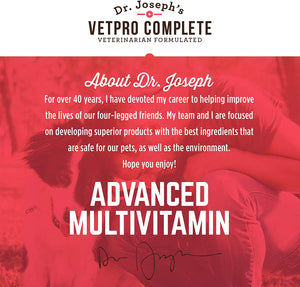 Dr Josephs Advanced Multivitamin - Vetpro Complete